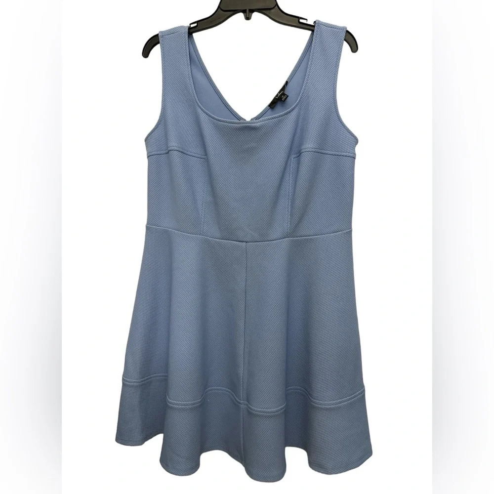 Lulus Home Before Daylight Periwinkle Dress Size 1X Fit And Flare Sleeveless NWT - Picture 2 of 5